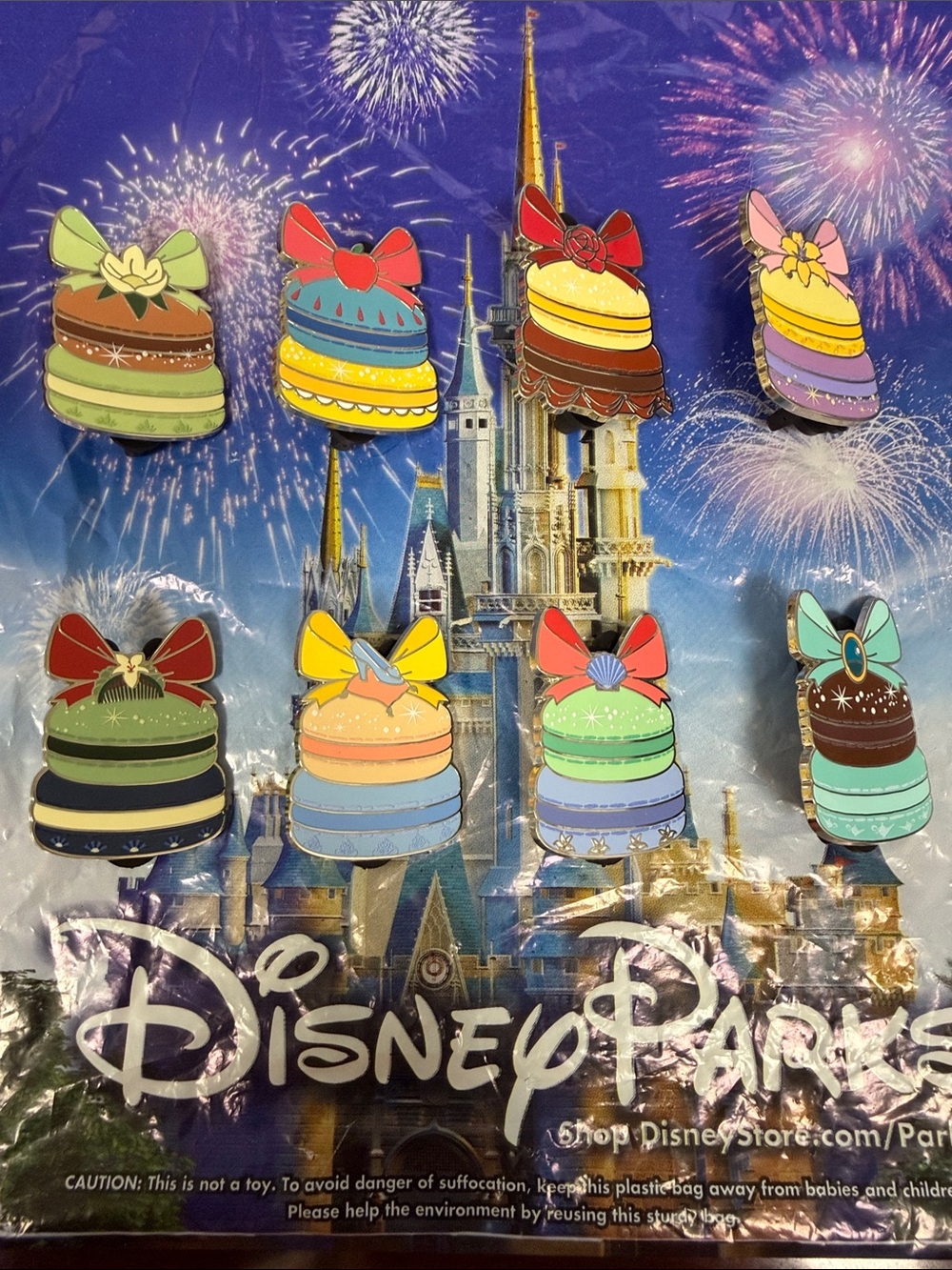 Disney Parks Princess Pastries Mystery Pin Set Collection - Complete Set
